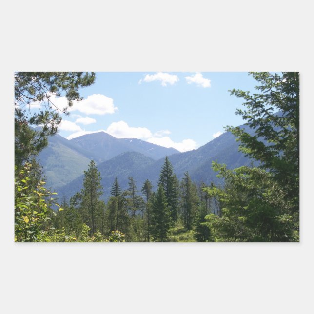 Montana Landscape Scenic View Sticker (Front)