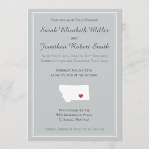Montana Love - Customizable Wedding Invitation