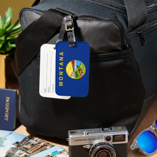 Montana Luggage Tag (Front & Back)