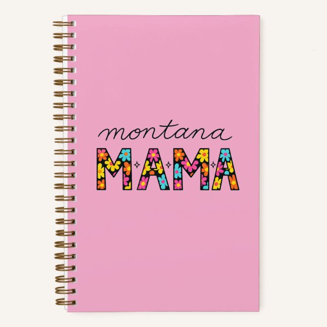 Montana Mama Spiral Notebook (Front)