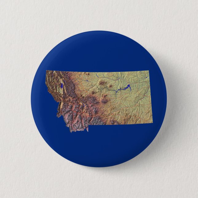 Montana Map Button (Front)