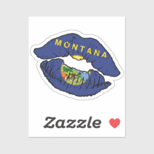 Montana Montanan Lipstick Love Flag