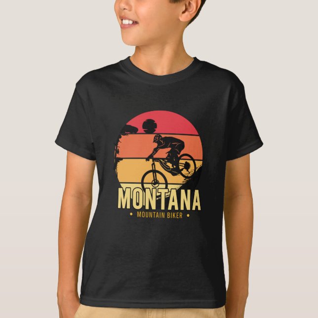 Montana mountain biker T-Shirt (Front)