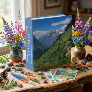 Montana Mountain Landscape Scenic View Binder