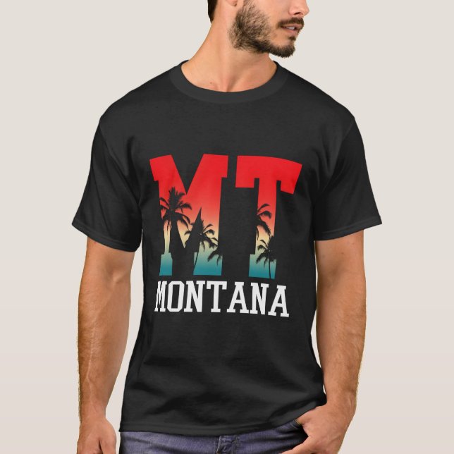 Montana Palm Tree Mt T-Shirt (Front)