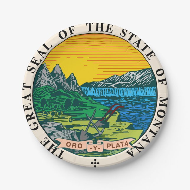 Montana Paper Plate (Front)