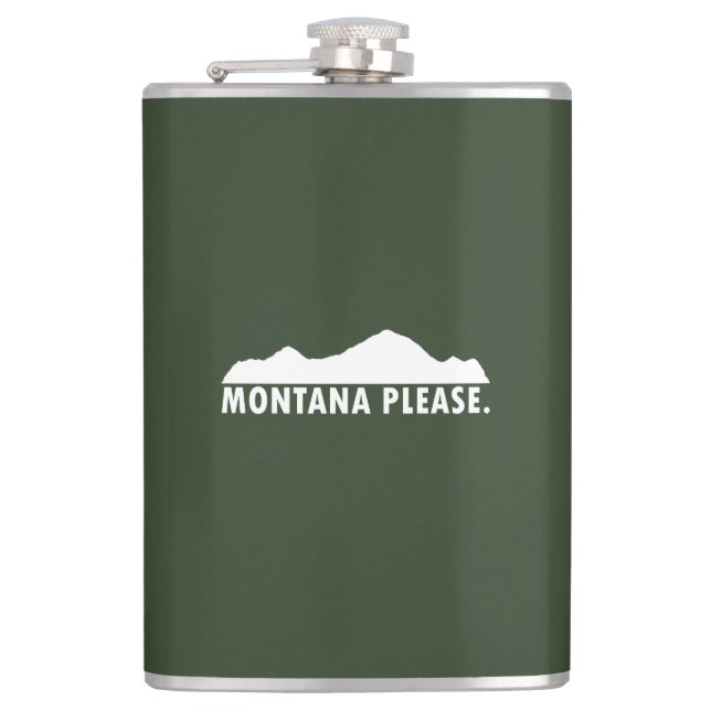 Montana Please Hip Flask (Front)