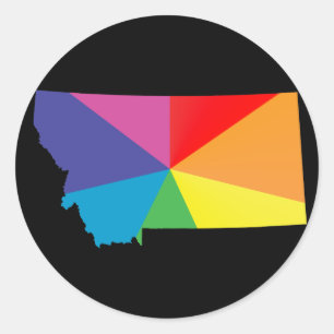 montana pride. classic round sticker