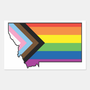 Montana Progress Flag Sticker