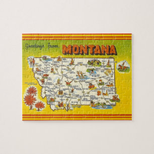 Montana Puzzle 8x10 Carte Postale