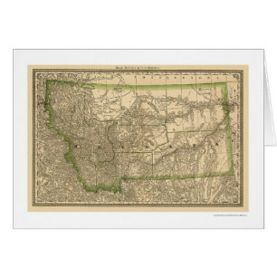 Montana Railroad Map 1881