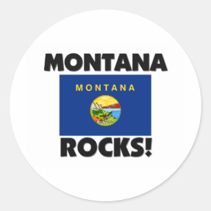 Montana Rocks Classic Round Sticker