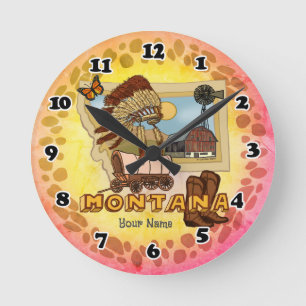 Montana round clock