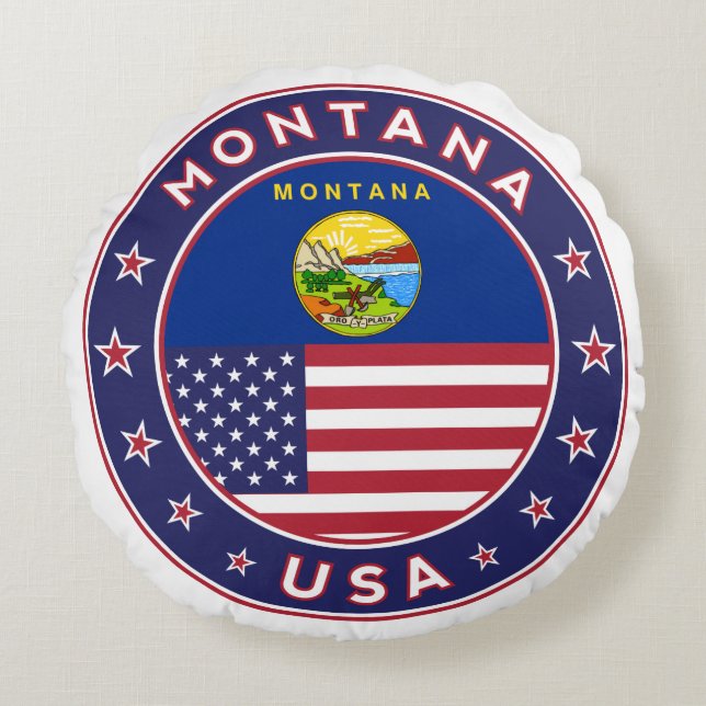 Montana Round Pillow (Front)