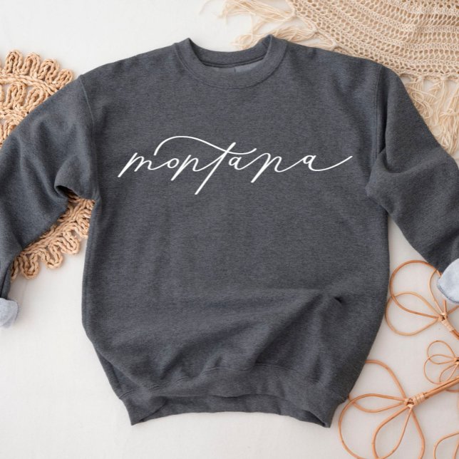 Montana Script Sweatshirt de l'État (Créateur téléchargé)