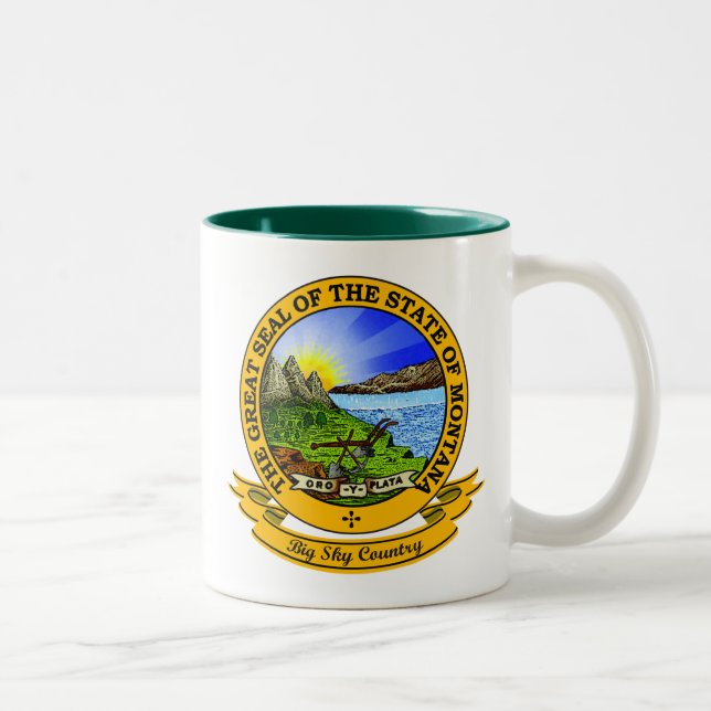 Montana Seal Two-Tone Coffee Mug (Right)
