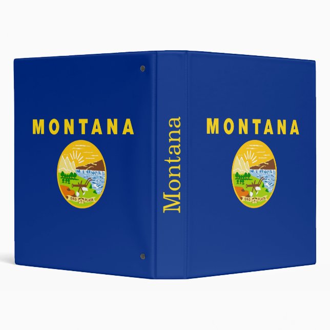 Montana State Flag Binder (Background)