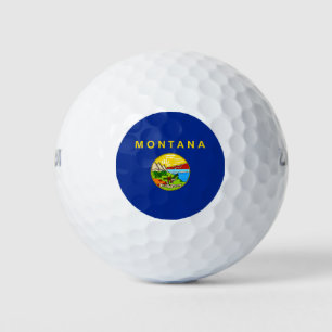 Montana State Flag Design Golf Balls