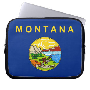 Montana State Flag Laptop Sleeve