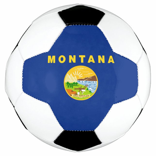 Montana State Flag Soccer Ball (Front)