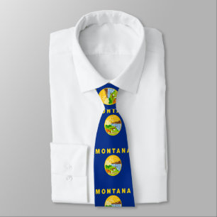 Montana State Flag Tie