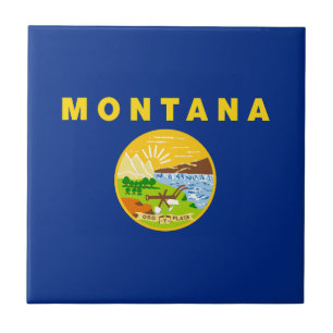Montana State Flag Tile
