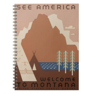Montana State: Mountains, Tribes, Big Sky Country Notebook