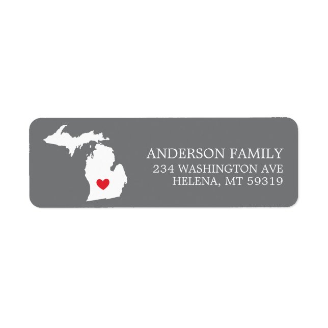 MONTANA State | Moving Return Address Label (Front)