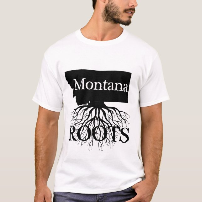 Montana State Roots Women's or Men's Shirt (Front)