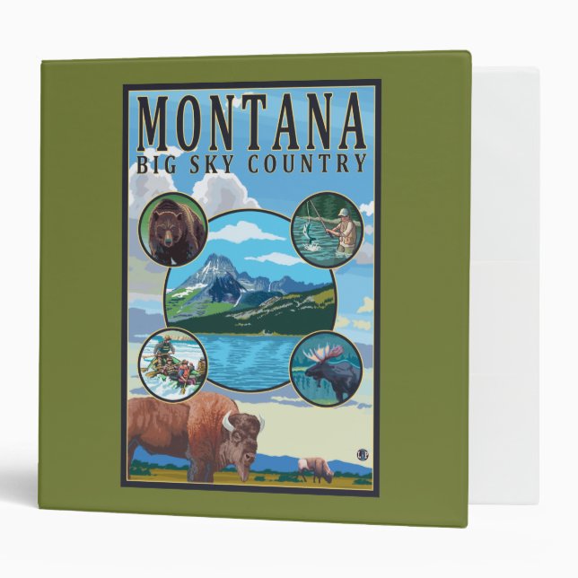 Montana State Scenes Binder (Front/Inside)