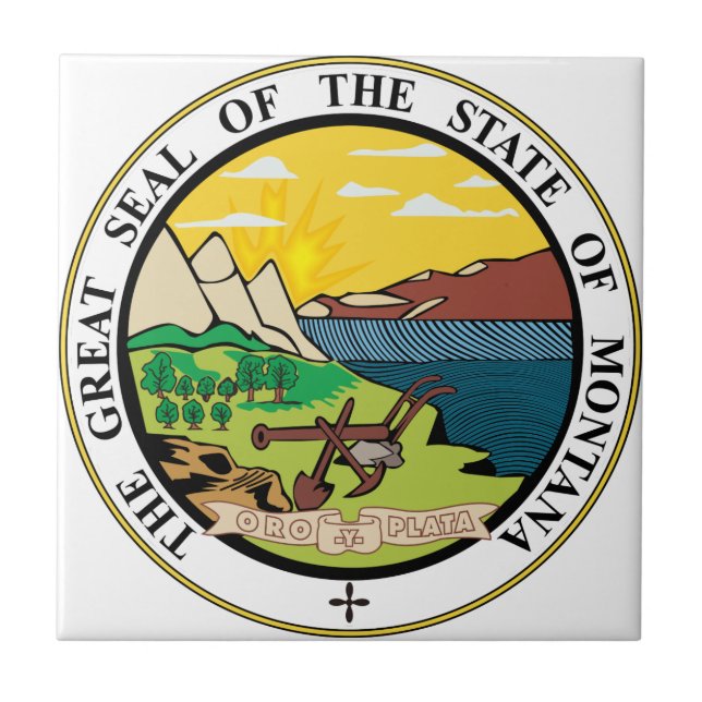 Montana State Seal Tile (Front)