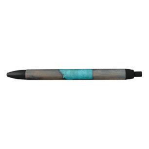 Montana State Shape Teal Black Ink Pen