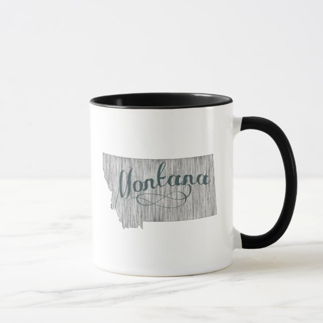 Montana State Typography Mug (Right)