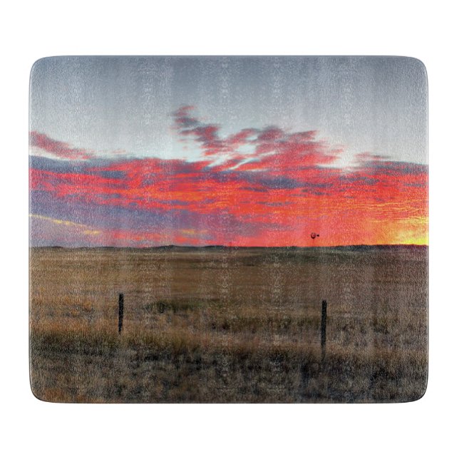 Montana Sunrise Cutting Board (Front)