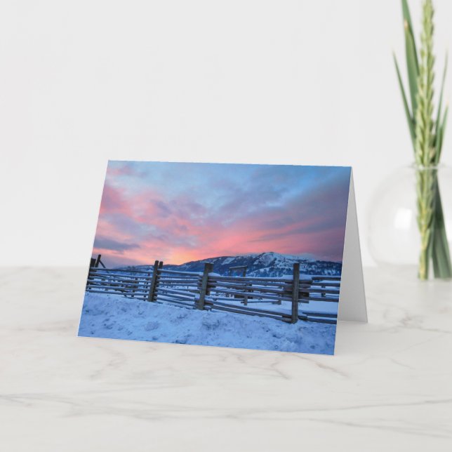 Montana Sunrise Notecard (Front)
