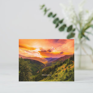 Montana Sunset Postcard