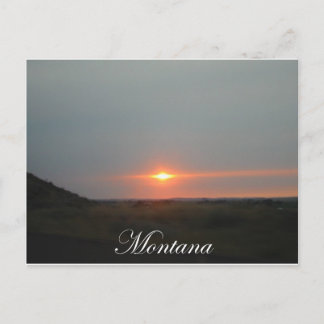 Montana Sunset Postcard