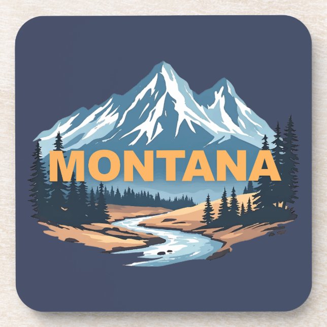 Montana United States of America Coaster (Front)
