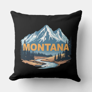 Montana United States of America Throw Pillow