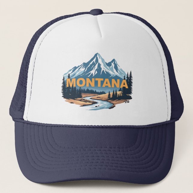 Montana United States of America Trucker Hat (Front)