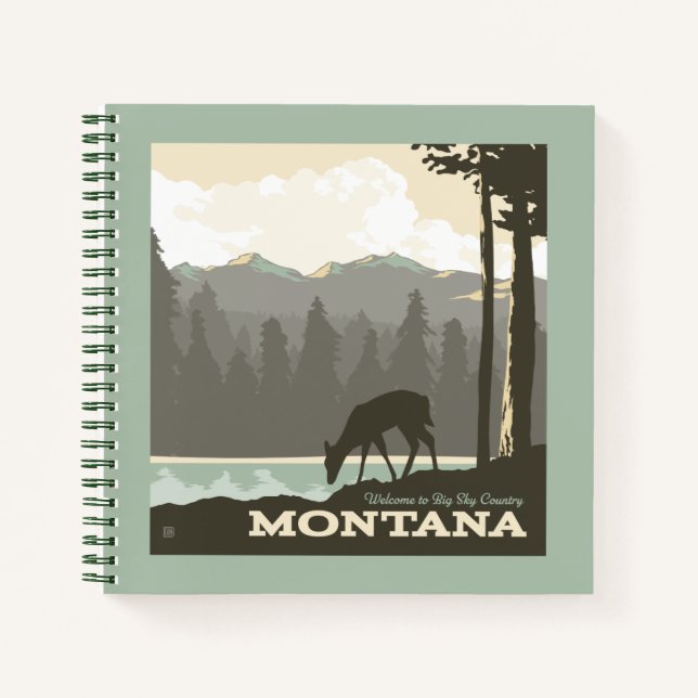 Montana | Welcome to Big Sky Country Notebook (Front)