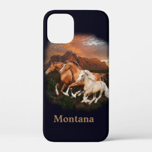 Montana wild horses iPhone 12 mini case