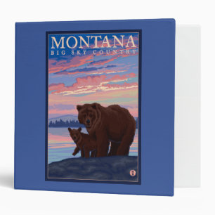 MontanaMomma Bear and Cub Vintage Travel Binder