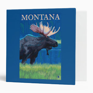 MontanaMoose Vintage Travel Poster Binder