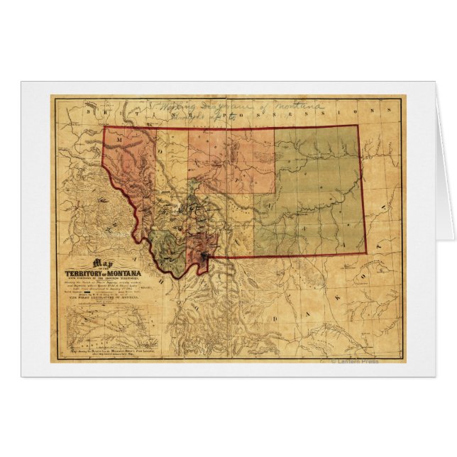 MontanaPanoramic MapMontana (Front Horizontal)