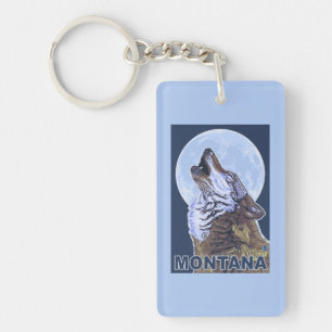 MontanaWolf Howling Keychain