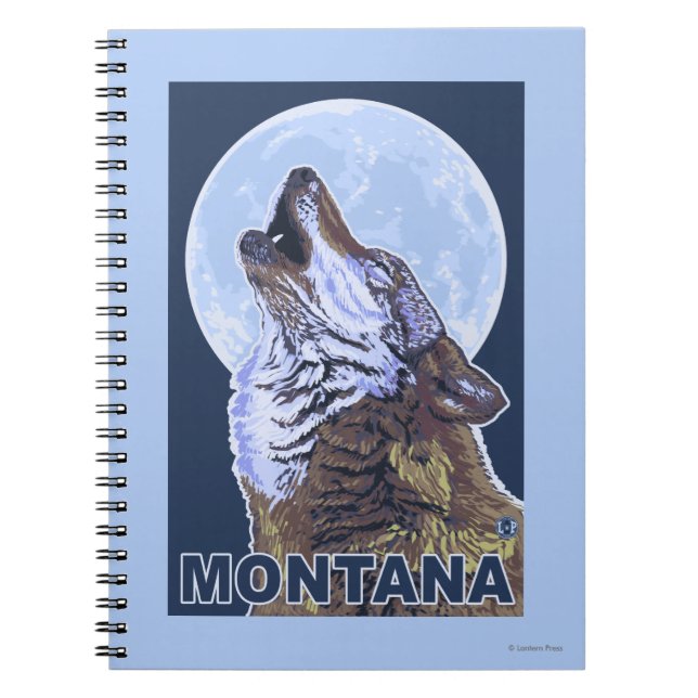 MontanaWolf Howling Notebook (Front)