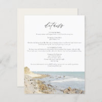 MONTAUK BEACH New York Ocean Details Insert Card