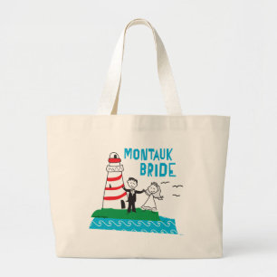 Montauk Bride Gifts Large Tote Bag