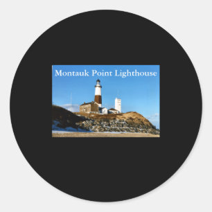 Montauk Int Lighthouse New York  Classic Round Sticker
